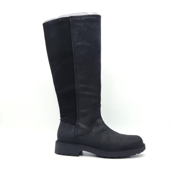Clarks Women Black Leather Opal Glow Classic Casual Riding Boots Size US 9.5M - Picture 1 of 7